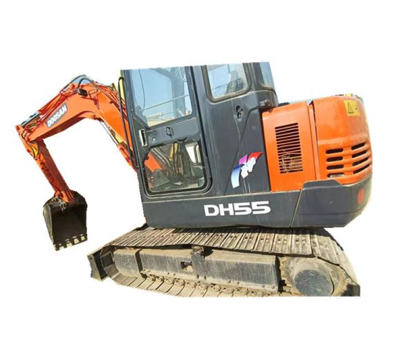 Buy cheap Mini 5 Ton Used Doosan Excavator DH55-V Hydraulic Crawler Excavator from wholesalers