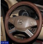Leather steering wheel cover hot sale ,black,brown for AUDI ,BENZ ,LEXUS