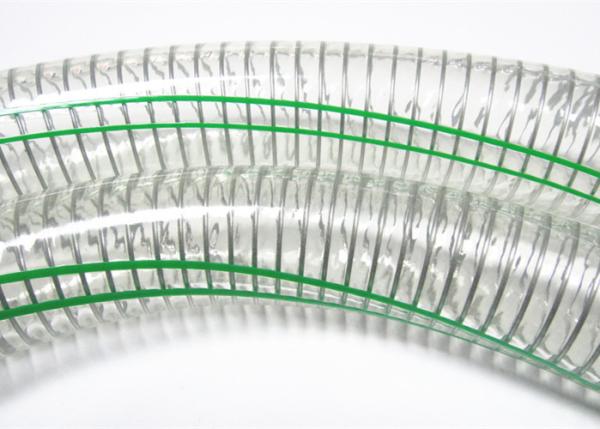 Buy cheap 1 Inch Clear PVC Hose With Steel Wire Reinforced For Discharge Water Pipe from wholesalers