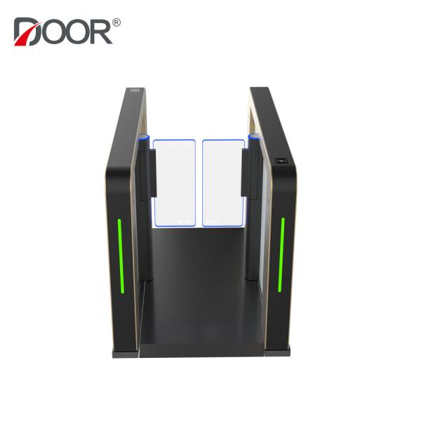 Buy cheap Logo Printing Waist High Turnstile Gates With Floor Plates Cut Sheet from wholesalers