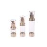 Buy cheap Portable Airless Cosmetic Bottles Travel Gold Skin Care Pump Bottle from wholesalers