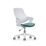 OFFICE CHAIR White Plastic Movable Computer Desk Chair for Modern Commercial