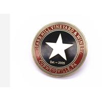 Buy cheap Round Shape Hard Enamel Lapel Pins Brass / Zinc Alloy / Iron Material product