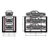 Buy cheap Stereo Auto Park Garage 415V 2700kg Double Cylinder Galvanized Surface from wholesalers