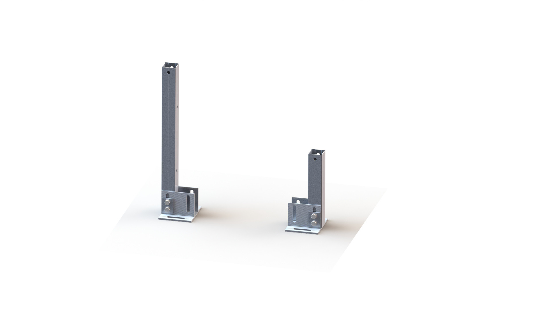 AL6005 Anodized Aluminium Solar Mounting Structure 45 Degree Ground System