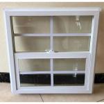Waterproof UPVC Single Hung Windows Vinyl Single Hung Hurricane Windows