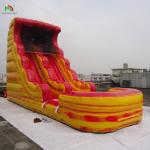 Outdoor Backyard Kids Wet Bounce House Water Slide Jumpers Tropical Inflatable