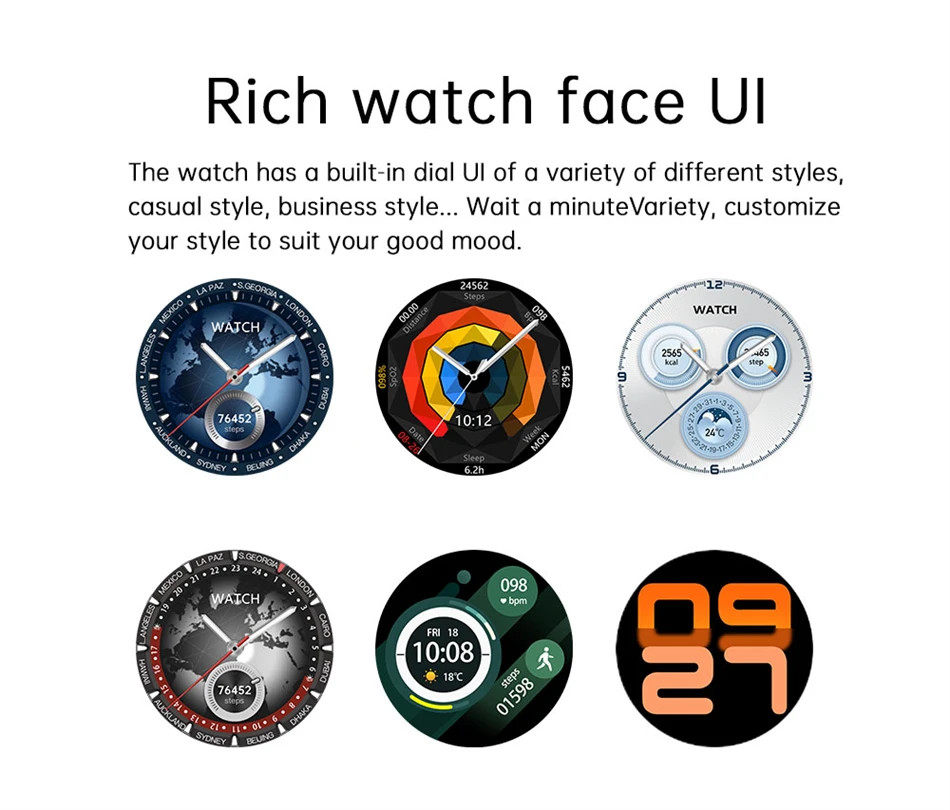 SK40 AMOLED HD Screen Smart Watch Men NFC GPS Tracking Heart Rate Compass Ul