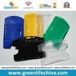 Open Faced Holder Blue Hard Plastic ID Card Pack