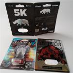 3D Card Blister Pack Packaging Custom Printed Paper Card Rhino 7 Jaguar 30000
