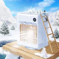 Buy cheap ABS PCB Personal Air Cooler 4000mAh Battery 3 Speed LED Light Spray product