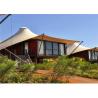 Buy cheap Prefabricated Luxury Glamping Hotel Tent High Strength Q235 Steel Frame from wholesalers