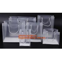 Buy cheap plastic clear heat seal square bottom pp bag with plastic handle,gift bag product
