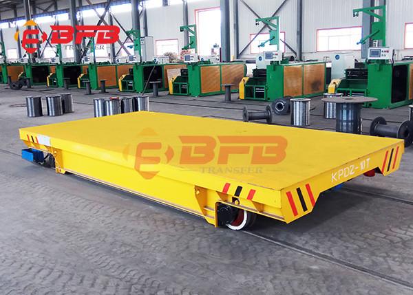 Buy cheap Large Table Battery Powered Carts Industrial Transfer, Flexible Motorized Transfer Trolley On Rail Roads from wholesalers