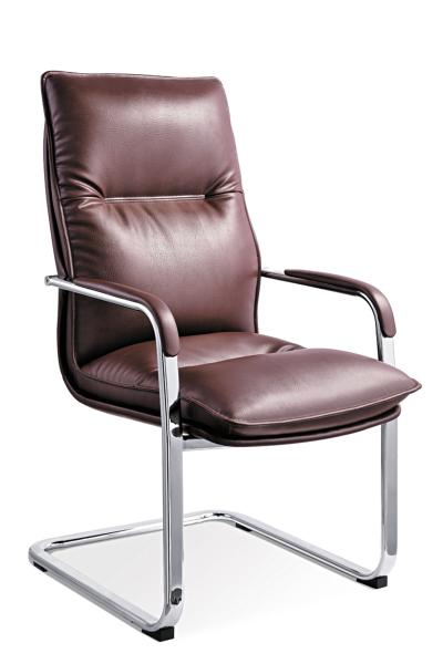 Buy cheap Bvrown Leather Office Visitor Chairs With Casters Simple Design Eco Friendly from wholesalers