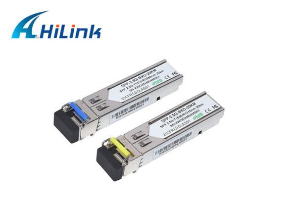 Buy cheap 2.5G Optical Module BIDI 20KM TX1310RX1550 Hot Pluggable LC DOM from wholesalers