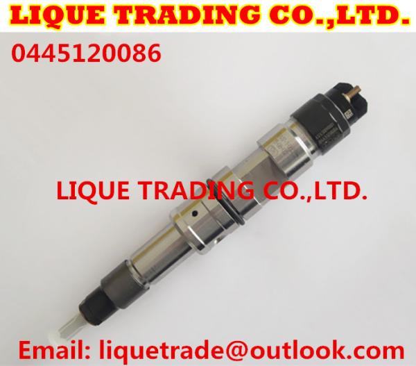 Buy cheap BOSCH Common Rail Injector 0445120086,0445120265 for WEICHAI WP12 612630090001 from wholesalers