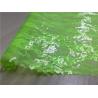 Buy cheap Transparent Tpu Leather Bonded Fluorescent Green Lace Fabric For Ladies Coat from wholesalers