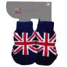 Buy cheap Customized Dog Sock Knitting Patterns Union Jack 95% Cotton 5% Spandex from wholesalers