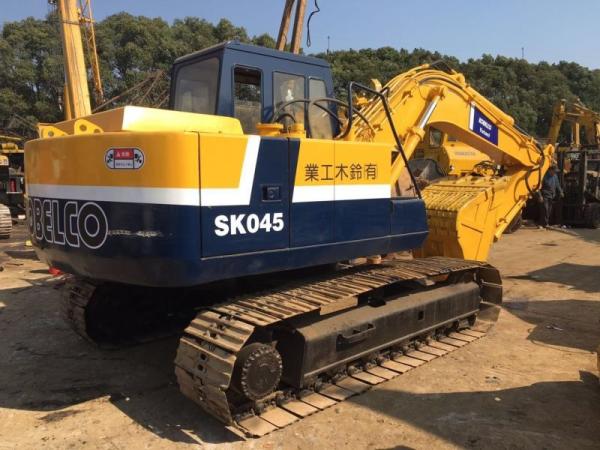 Buy cheap 0.5m³ Used Kobelco Excavator SK045 For Road Construction 5.883L Displacement from wholesalers