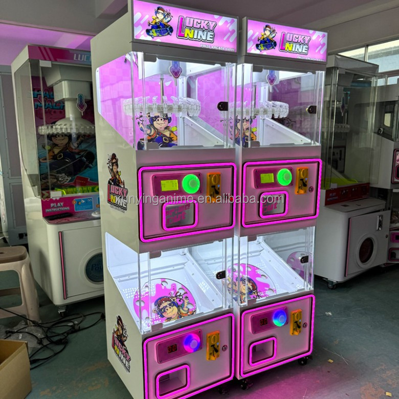 Mini Doll clamp Toy Claw Machine Tabletop Coin Operated Games US PLUG