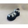 Buy cheap Velvet Upper Silver Flatform Sandals Thick Soled Platform Sport Sandals from wholesalers