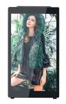 Indoor 43inch black aluminum frame advertising displays with wheels and battery