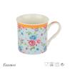 Buy cheap 310 Ml White Ceramic Coffee Cup Decal Mug With Handle Eco Friendly from wholesalers