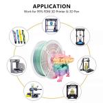 PLA+ Filament 1000g Color Matter Candy Rainbow 1.75mm 3d Printing Filament