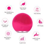Facial Cleansing Brush Wireless Charging Electric Sonic Face Massager IPX7