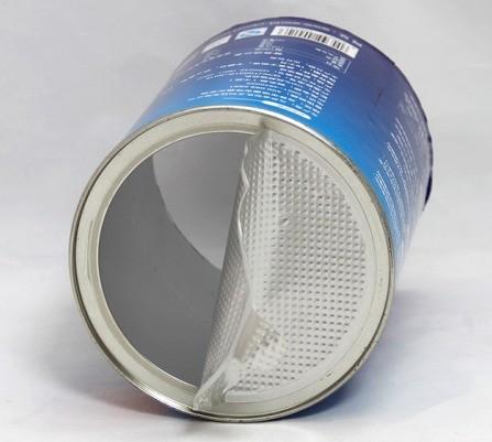 Quality 300 # D - shaped Airproof Aluminium Foil Lid / Peel Off Easy Open End for sale