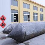 Sunken Vessels Floating Boat Lifting Airbags , Black Boat Recovery Airbags Fill