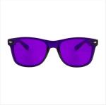 Violet Tinted Glasses UV UVB Lens Light Colour Therapy Sunglasses