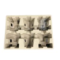 Buy cheap Biodegradable Eco Tray Packaging Waterproof Oilproof For Bottle Dry Press product