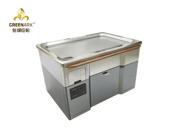 Buy cheap Stainless Steel Mobile Teppanyaki Grill Electromagnetic Heating Upper Exhaustion from wholesalers