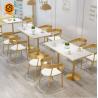 Buy cheap Marble Stone Tabletop Modern Restaurant Table Rectangle Shaped from wholesalers