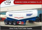 3 Axles Cement Bulk Carrier Truck 4 mm Steel Tanker Body 35m³ Payload