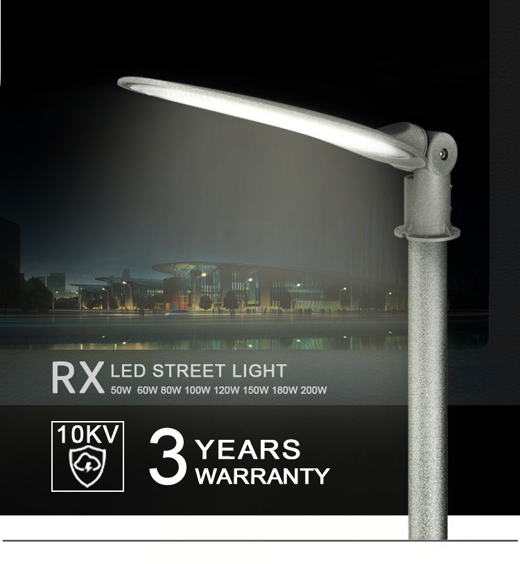 SMD Garden Outdoor LED Street Lights 50w 100w 150w AC Smart All Ine One Industrial Decorative