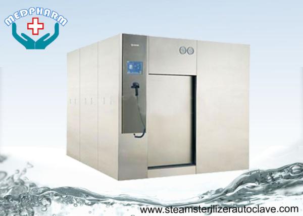 Quality PLC System Large Pharmaceutical Autoclave Steam Sterilizer With Horizontal Sliding Door for sale