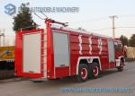 ISUZU 9000L 6x4 Water Tank Fire Truck , Double Row Cab 260Hp 3 Axle Truck