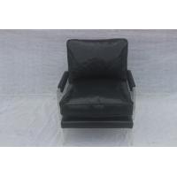 Buy cheap Black Leisure Dining Acrylic Frame Genuine Leather Armchair For Club product