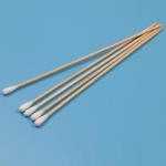 CA-006 Biodegradable Long Wooden Stick Cleanroom Q Tips Industrial Cotton Bud