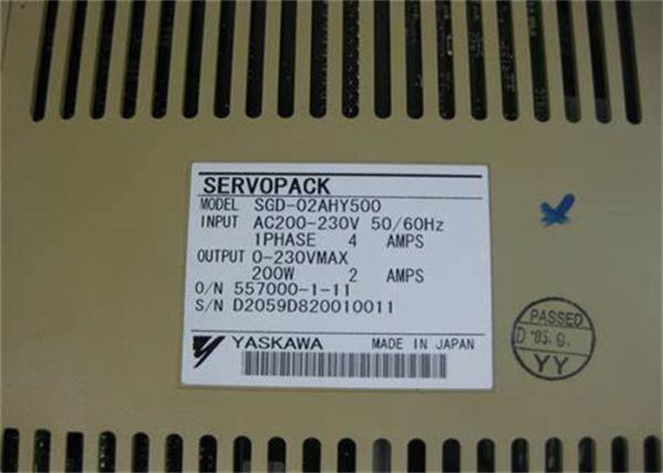 Buy cheap SGD-02AHY500 Yaskawa AC Servo Motor Driver SGD Series Voltage 200V New In Original Box from wholesalers