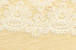 Earloop Guipure Lace Trims , Scalloped Lace Trim For Multifeature