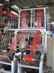 LDPE / HDPE Double Head Film Blowing Machine Used For Double Color plastic bags