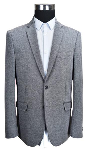 Buy cheap Custom Size Mens Grey Knit Blazer Adults Casual Business Person ODM from wholesalers
