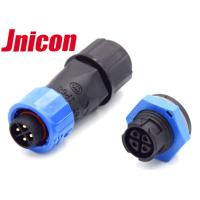 Buy cheap Male Gender Panel Mount Power Connector , 4 Pin Female Waterproof Power Cable product