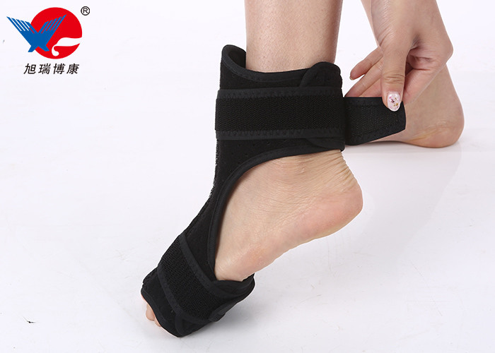 Easy Wearing Ankle Support Brace , Flannelette And Sponge Ankle Strap Support