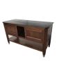 Buy cheap Luxury design American hotel Custom made walnut wood veneer Wooden bathroom vanity base,bathroom cabinet for hotel from wholesalers