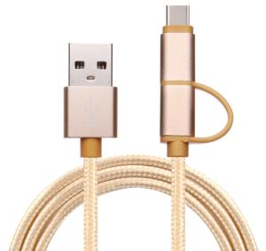 Wholesale Gold Nylon Braided Fast Charging USB Type C Data Cable For HTC Phone from china suppliers